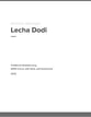 Lecha dodi SATB choral sheet music cover